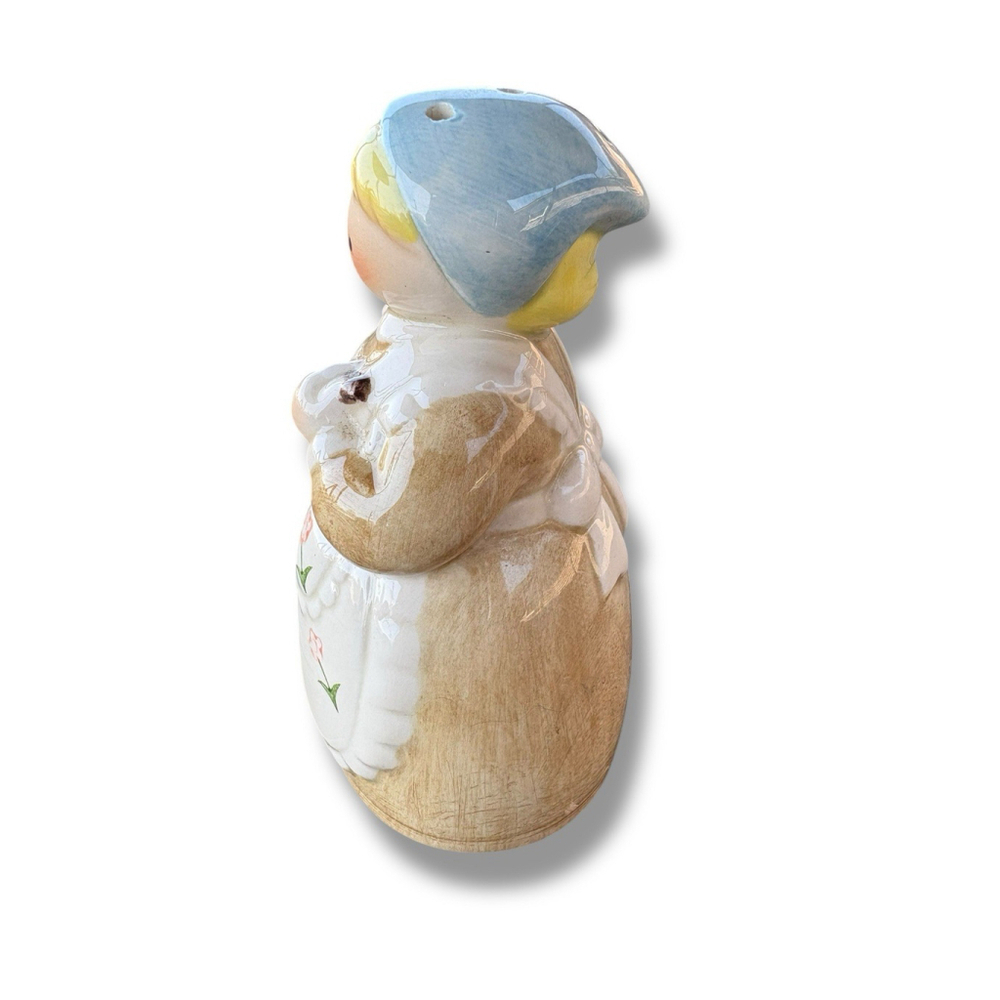 Vintage Otagiri Japan Country Girl with Rolling Pin Figurine Salt Shaker - Picture 2 of 8